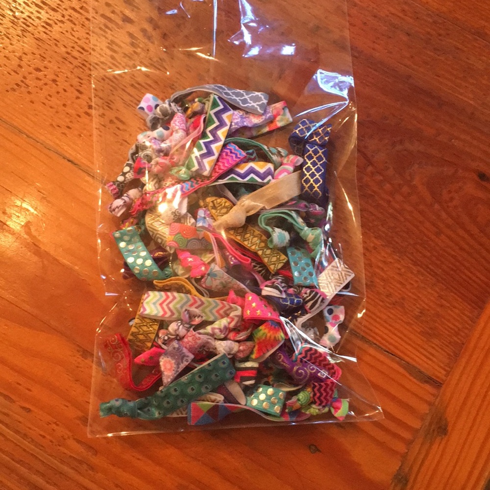 70 patterned emi jay type hair ties